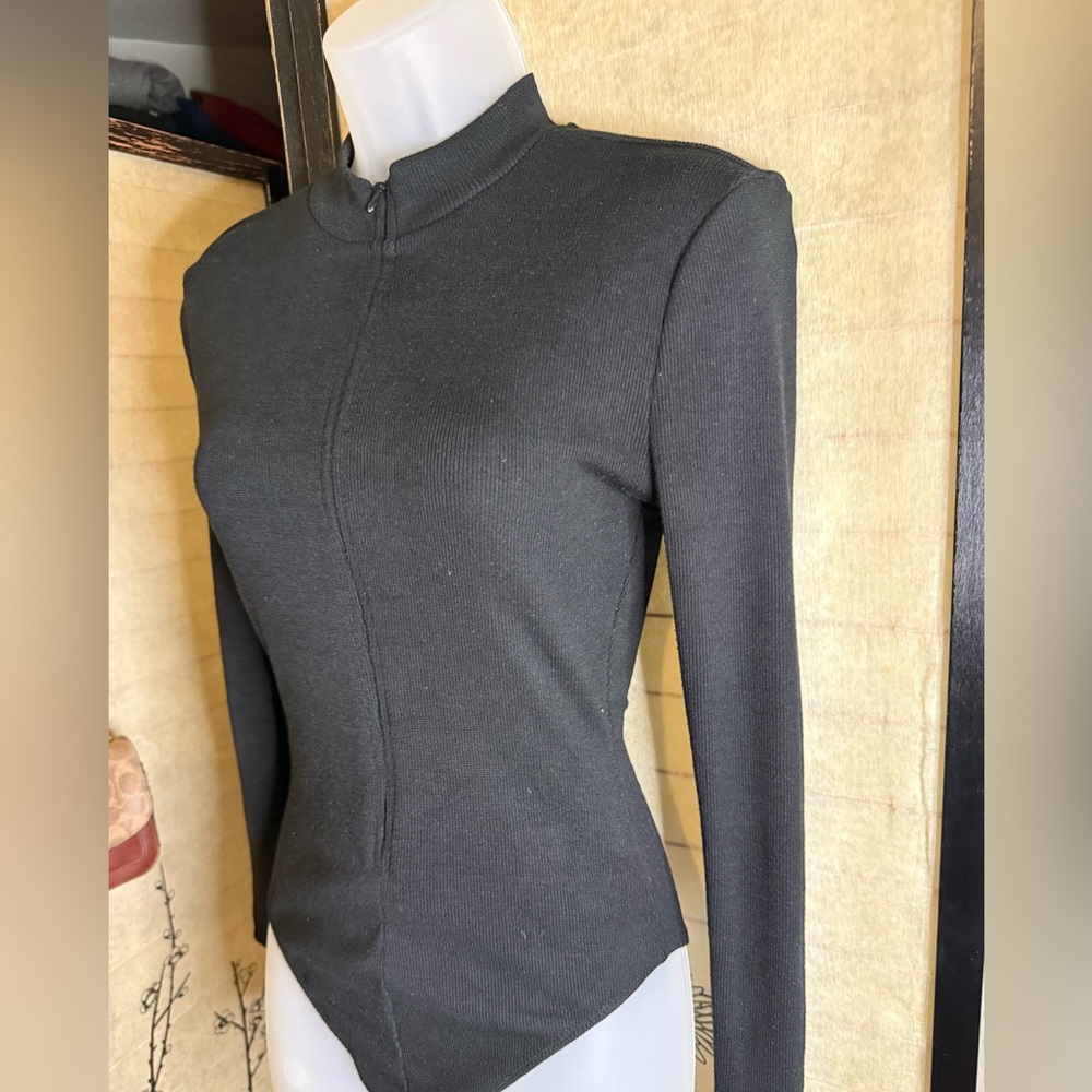 Fashion Nova Charcoal Long Sleeve Top